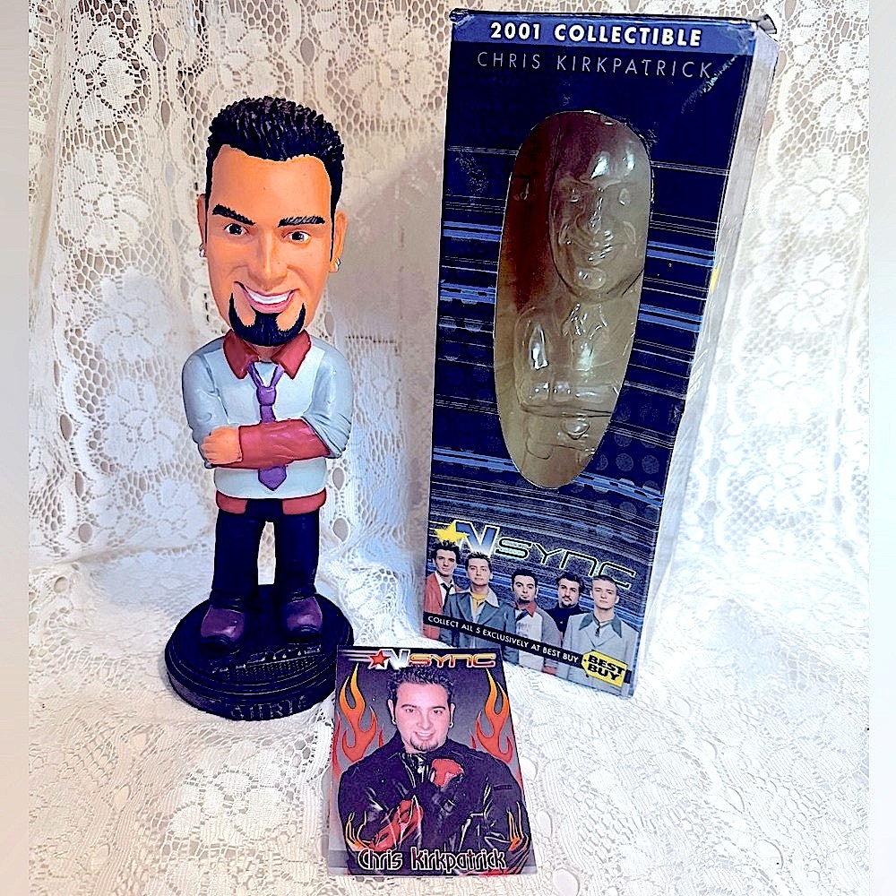 🎶BEST BUY🎶 CHRIS KIRKPATRICK FROM BOYBAND *NSYNC COLLECTIBLE BOBBLEHEAD NIB🎁